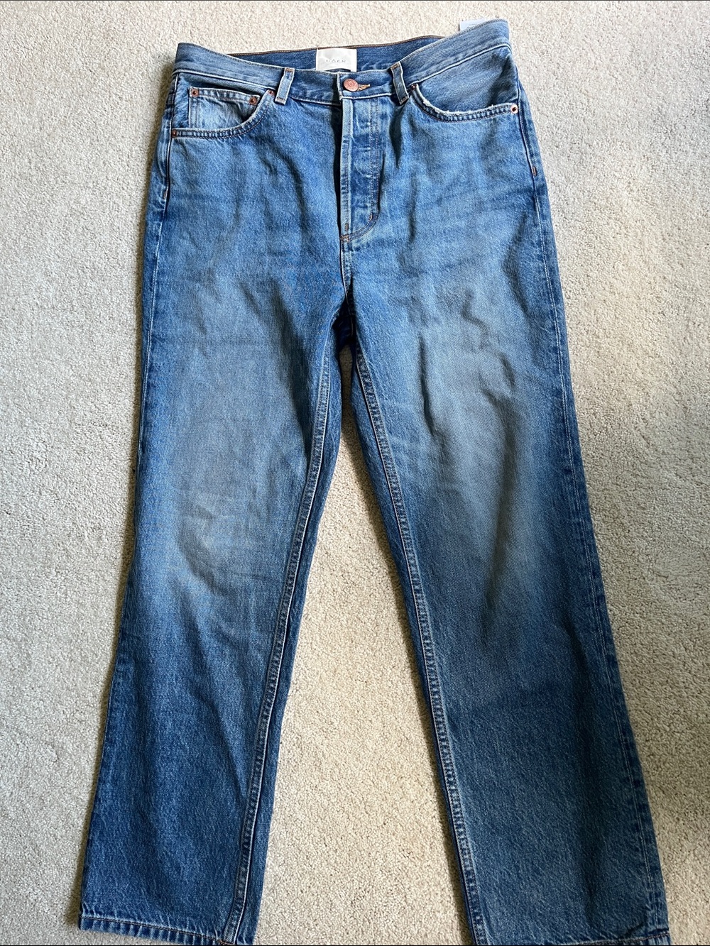 Doen Women's Diana crop  Blue Straight-Leg Jeans